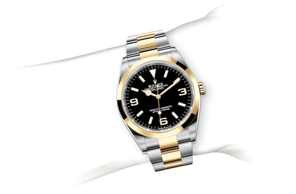Rolex Explorer in Oystersteel and gold, M124273-0001 | Europe Watch Company