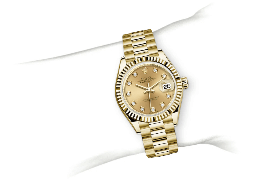 劳力士女装日志型腕表金款，M279178-0017 | 欧洲坊